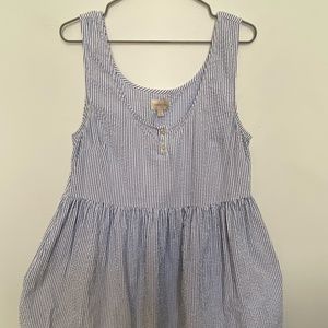 WOMAN’S BRIXTON brand sundress. 100% cotton. Blue/white. Size S